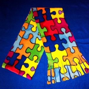 Autism Awareness Fleece Scarf